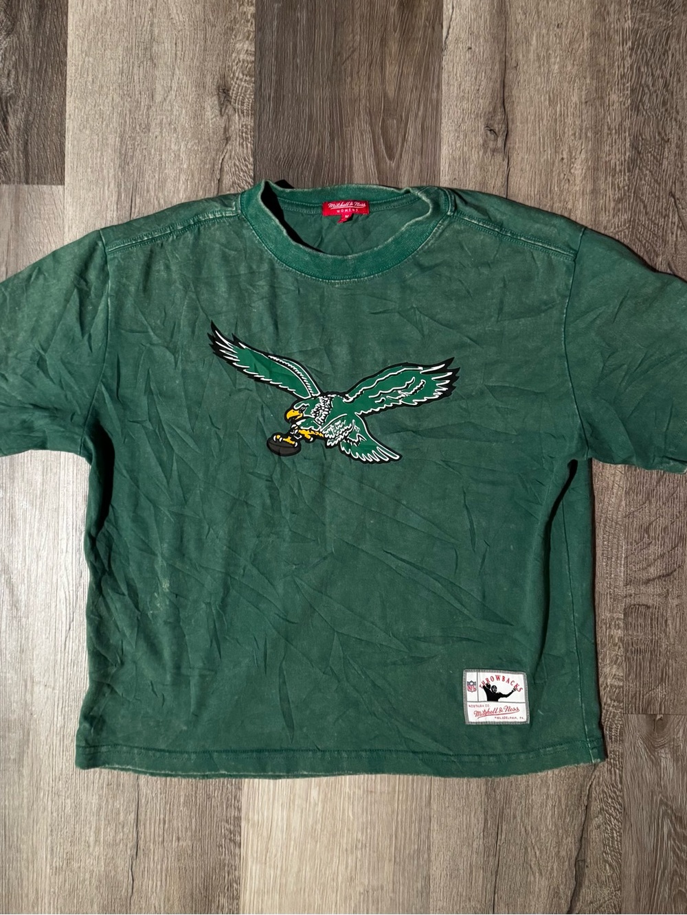 Mitchell & Ness Green Eagle Graphic Crewneck